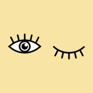Eyes and eyelashes icon vector illustration. Isolated badge for website or app .